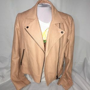 Banana Republic Heritage Collection leather jkt sz M WORN signs of wear & tear